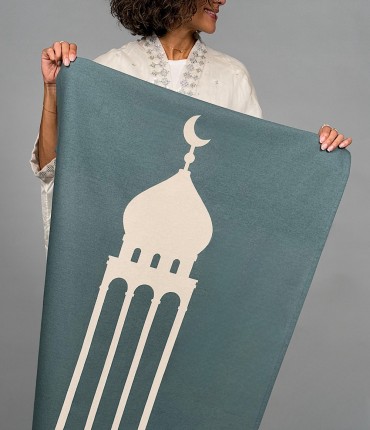 UN QUILTED RUG - BLUE