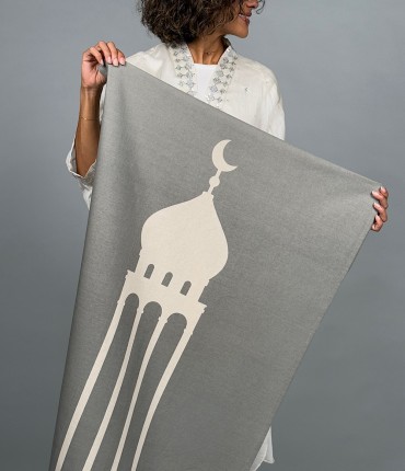 UN QUILTED RUG - GRAY