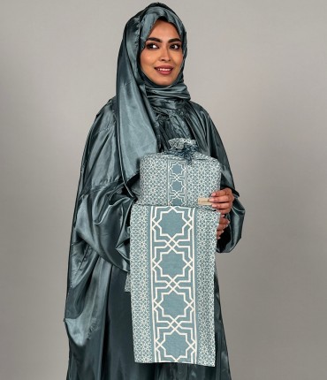 SCARF TRAVEL PRAYER SET - BLUE 