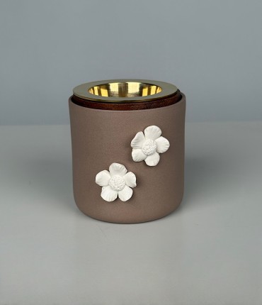CERAMIC MUBKHAR - BROWN 